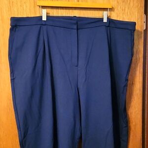 J Crew Plus Size 24W Navy Ponte Pant